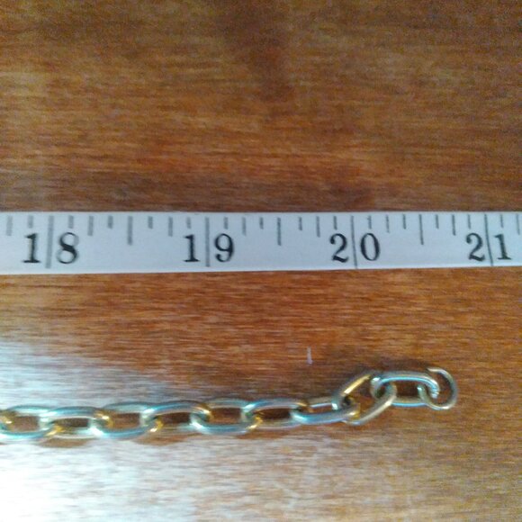 Vintage French Designer Edouard Rambaud Gold Gilt Glass Cabochons Necklace - Picture 9 of 9